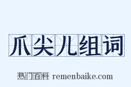 爪尖儿组词是什么意思的图片